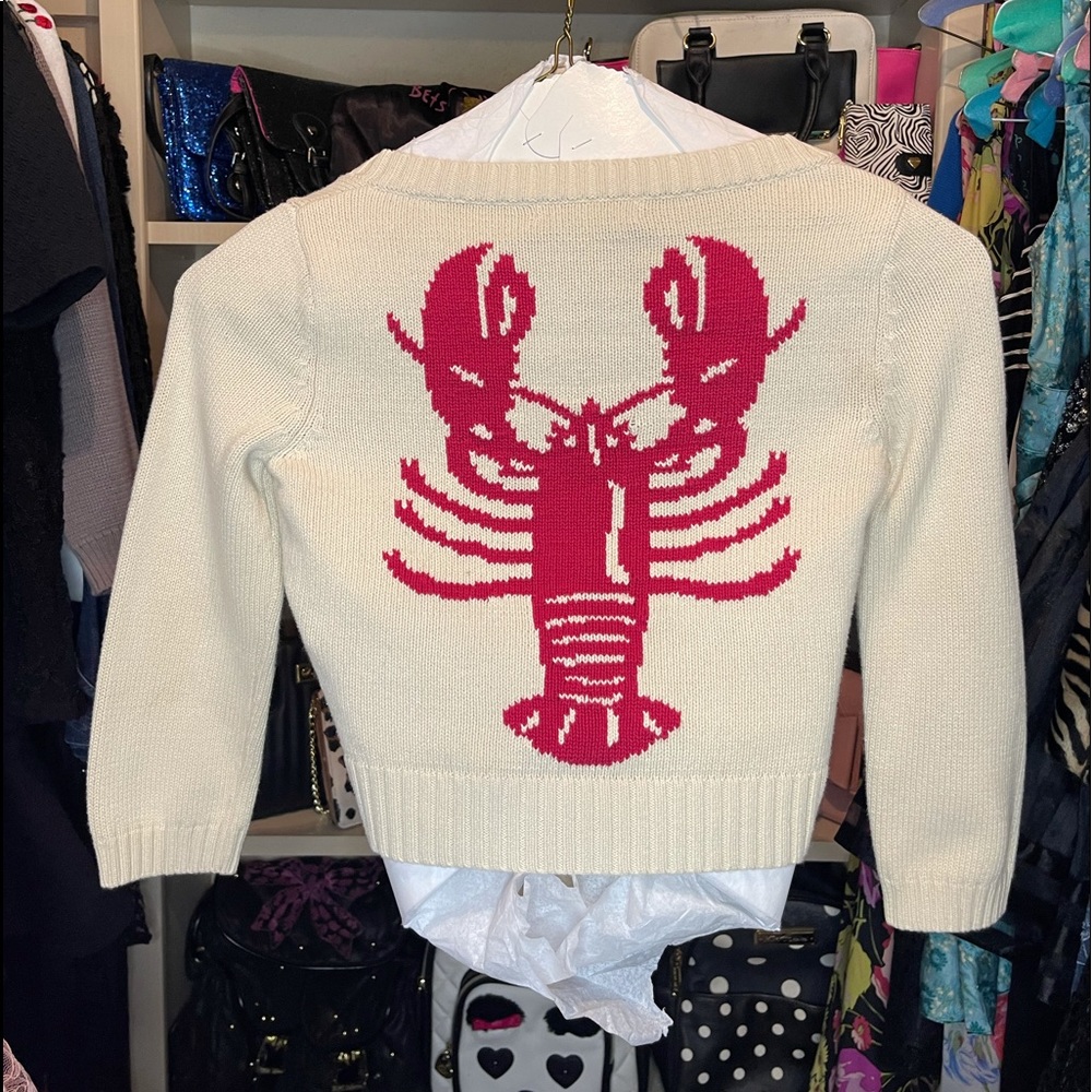 VTG RARE Lobster Betsey Johnson Sweater - Picture 1 of 14